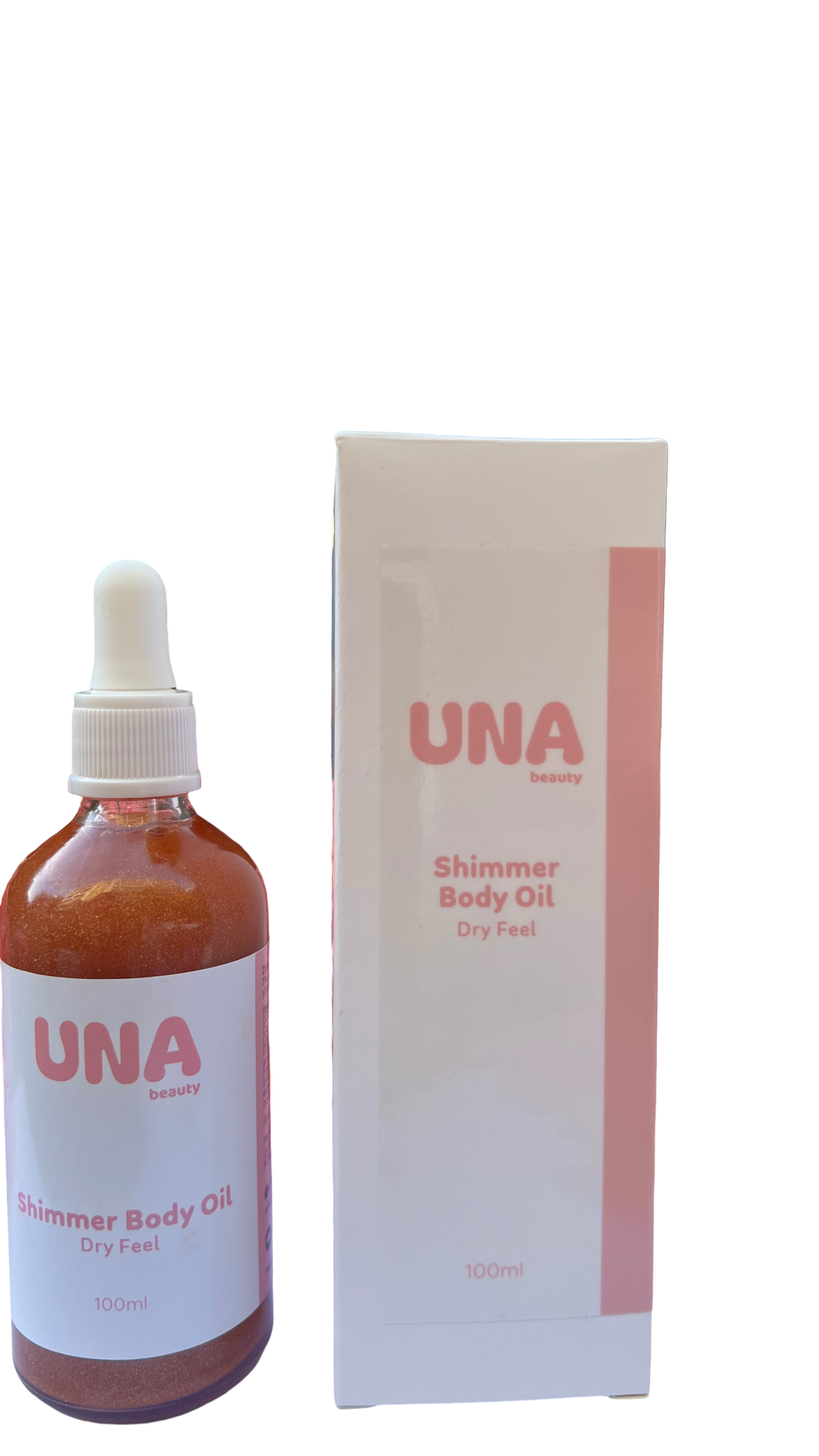 Una Beauty Shimmer Body Oil Dry Feel